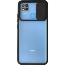 Decostyle Newface Xiaomi Redmi 9c Kılıf Palm Buzlu Kamera Sürgülü Silikon - Siyah