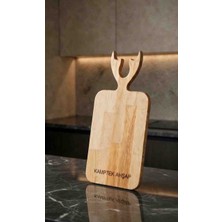 Kamptek Kamp Teknolojisi Kamptek Ahşap Bambu Geyik Boynuzlu Kesme Tahtası - Şık Sunum ve Doğrama Tahtası