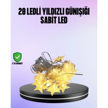 TeknoKapsül 5 Metre Yıldız Şeklinde LED Şerit Işık Sabit Beyaz Aydınlatma