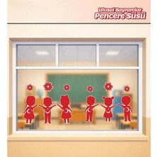 İstoç Parti 23 Nisan ve Ulusal Bayramlar Pencere Süsü