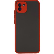 Decostyle Newface Samsung Galaxy A03 Kılıf Montreal Silikon Kapak - Kırmızı