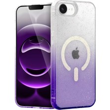 Decostyle Newface Apple iPhone 16E Pummel Shiny Magsafe Kapak - Mor