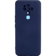 Decostyle Newface Tecno Camon 16 Kılıf Nano Içi Kadife Silikon - Lacivert