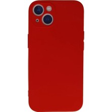 TeknoKapsül Newface iPhone 13 Mini Kılıf Nano Içi Kadife Silikon - Kırmızı