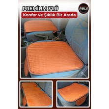 Rebols Velur Cepli &terletmez Oto Koltuk Minder Seti-Koltuk Koruma Kılıfı 3'lü Set