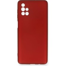 Decostyle Newface Samsung Galaxy M51 Kılıf First Silikon - Bordo