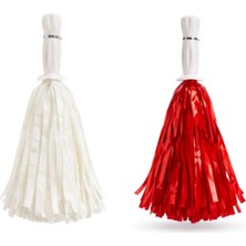 İstoç Parti 23 Nisan-29 Ekim 2'li Kırmızı-Beyaz Gösteri Ponponu