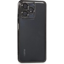Decostyle Newface Realme C53 Kılıf Razer Lensli Silikon - Siyah