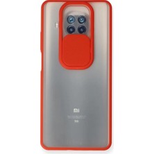 Decostyle Newface Xiaomi Mi 10T Lite Kılıf Palm Buzlu Kamera Sürgülü Silikon - Kırmızı