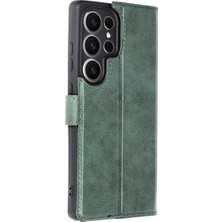 Decostyle Newface Samsung Galaxy S25 Ultra Kılıf Trend S Plus Kapaklı Kılıf - Yeşil