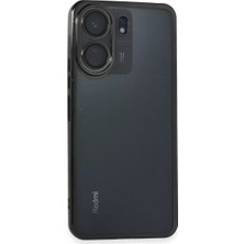 Decostyle Newface Xiaomi Redmi 13C Kılıf Razer Lensli Silikon - Siyah