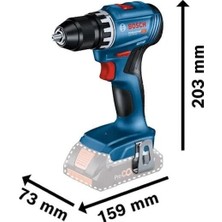 Bosch Gsr 18V-45 Solo Darbesizvidalama (Batarya Veşarj Aleti Dahil Değildir)