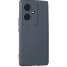 Decostyle Newface Vivo V29 Lite Kılıf Nano Içi Kadife Silikon - Gri