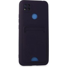 Decostyle Newface Xiaomi Redmi 9c Kılıf Kelvin Kartvizitli Silikon - Derin Mor