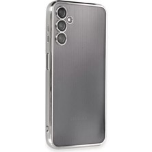 Decostyle Newface Samsung Galaxy A14 4g Kılıf Razer Lensli Silikon - Gümüş