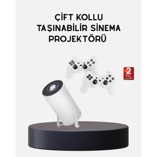 TeknoKapsül Kablosuz Projeksiyon Cihazı 4K Destekli HDMI USB Oyun Uyumlu