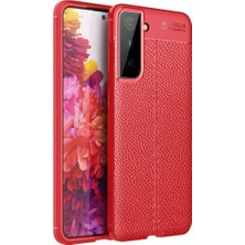 Decostyle Newface Samsung Galaxy S21 Kılıf Auto Focus Kapak - Kırmızı