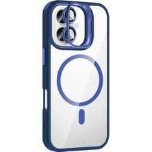 Decostyle Joko Apple iPhone 16 Plus Remim Lensli Magsafe Standlı Kapak - Lacivert