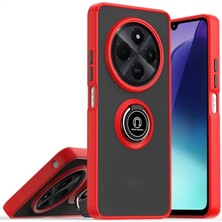 Decostyle Newface Realme C75 4g Kılıf Montreal Yüzüklü Silikon Kapak - Kırmızı