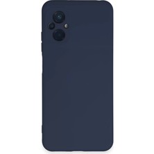 Decostyle Newface Xiaomi Poco M5 Kılıf Nano Içi Kadife Silikon - Lacivert