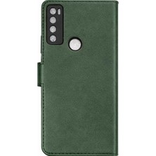 Decostyle Newface Tcl 20 Se Trend S Plus Kapaklı Kılıf - Yeşil