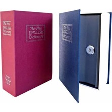 TeknoKapsül Kitap Görünümlü Gizli Kasa Büyük Boy Anahtarlı Kilitli Para Kasası