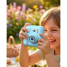 Twin Store Çocuk Kamera Anında Baskı Özellikli 4 Rulo Kağıt 5 Kalem Hediyeli