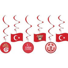 İstoç Parti 23 Nisan Temalı 6'lı Tavan Süsü