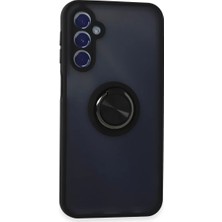 Decostyle Newface Samsung Galaxy M34 5g Kılıf Montreal Yüzüklü Silikon Kapak - Siyah