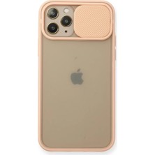 Decostyle Newface iPhone 11 Pro Kılıf Palm Buzlu Kamera Sürgülü Silikon - Pembe