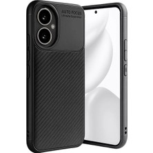 Decostyle Newface Honor 400 Kılıf Auto Focus Karbon Kapak - Siyah