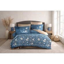 Elma Shop Çift Kişilik Poplin Nev Parlin Aqua