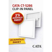 Cata CT-5286 2 Adet 30X30 Clipin 6500K Beyaz Işık 2000 Lümen Sıva Altı