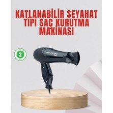 Twin Store Seyahat Tipi Saç Kurutma Makinesi Katlanabilir Hafif Yapı
