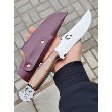 Göcen Paslanmaz Çelikten Kamp ve Doğa Bıçağı Kılıflı Outdoor Kişiselleştirilebilir Hediye Erkeklere