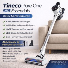 Tineco Tıneco Pure One S15 Essentials Şarjlı Dikey Süpürge Beyaz + Xiaomi Akıllı Baskül Hediye