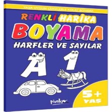 Elma Shop Renkli Harika Boyama Harfler ve Sayılar (5+Yaş)