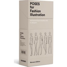 Taschen Poses For Fashion Illustration - Women (Cards) - Fashionary -100 Pose Cards: Women's Figure Templates For Fashion Illustration