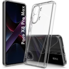 HANPORIUM Poco X8 Pro Max 5G Uyumlu Silikon Kılıf - Pastel Renk Tonu Kamera Korumalı Esnek Kapak - Şeffaf