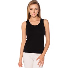 Gümüş 4066 12'li Kadın Likralı Geniş Askı Düz Biye Atlet