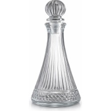 Aşkana Elysia Model Kapaklı Premium Şık Cam Karaf Sürahi,şişe 700 ml Kapaklı,33 cm