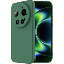 HANPORIUM Xiaomi 17 Ultra Uyumlu Silikon Kılıf - Pastel Renk Tonu Kamera Korumalı Esnek Kapak - Yeşil