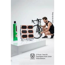 Twin Store Profesyonel Seri: 24 Parçalı Yüksek Mukavemetli Bisiklet Lastik Onarım Yol Yardım