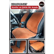 Rebols Velur Cepli &terletmez Oto Koltuk Minder Seti-Koltuk Koruma Kılıfı-Ön ve Arka Koltuk Tam Set