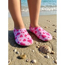 Minissa Kaydırmaz Taban Bebek Çocuk Deniz Ayakkabısı, Nefes Alabilen Mayo Kumaşı Havuz Patiği