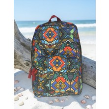 Old Cotton Cargo Kaliteli Mini Vintage Salaş Disayn Günlük Sırt Gezi Çantası 21 cm x 34 cm