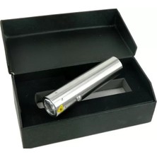 Uravas Store F BK30 Paslanmaz Metal El Feneri - Pilli, Kutulu, Sellektörlü