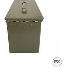 Erol Av Mke Standartlarında Metal Mühimmat Sandığı - 17X31X19 cm Mermi Muhafaza Kutusu