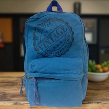 Old Cotton Cargo Kaliteli Mini Vintage Salaş Disayn Günlük Sırt Gezi Çantası 21 cm x 34 cm