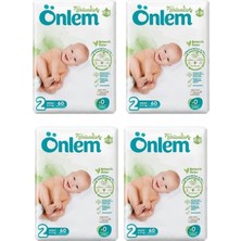 Önlem Botanika Bebek Bezi 2 Beden Mini 3 - 6 kg 60  Lı x 4 Paket